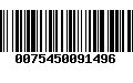 Código de Barras 0075450091496