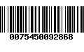 Código de Barras 0075450092868