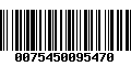 Código de Barras 0075450095470