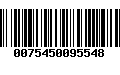 Código de Barras 0075450095548