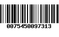 Código de Barras 0075450097313