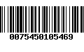 Código de Barras 0075450105469