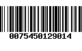 Código de Barras 0075450129014