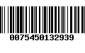 Código de Barras 0075450132939