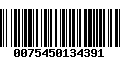 Código de Barras 0075450134391