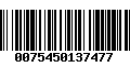 Código de Barras 0075450137477