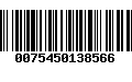 Código de Barras 0075450138566