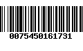 Código de Barras 0075450161731