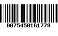 Código de Barras 0075450161779