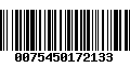 Código de Barras 0075450172133