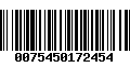 Código de Barras 0075450172454