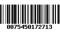 Código de Barras 0075450172713