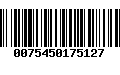 Código de Barras 0075450175127