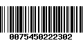 Código de Barras 0075450222302