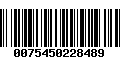 Código de Barras 0075450228489