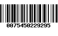 Código de Barras 0075450229295