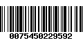 Código de Barras 0075450229592