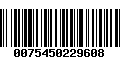 Código de Barras 0075450229608