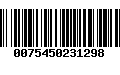 Código de Barras 0075450231298