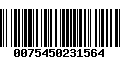 Código de Barras 0075450231564