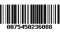 Código de Barras 0075450236088