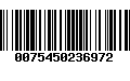 Código de Barras 0075450236972