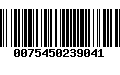 Código de Barras 0075450239041