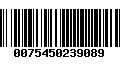 Código de Barras 0075450239089