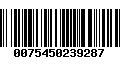 Código de Barras 0075450239287