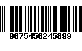 Código de Barras 0075450245899