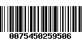 Código de Barras 0075450259506