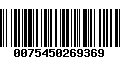 Código de Barras 0075450269369