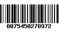 Código de Barras 0075450278972