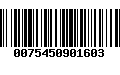 Código de Barras 0075450901603