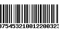 Código de Barras 00754532100122003234