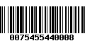 Código de Barras 0075455440008