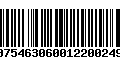 Código de Barras 00754630600122002493