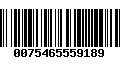 Código de Barras 0075465559189