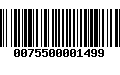 Código de Barras 0075500001499