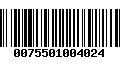 Código de Barras 0075501004024