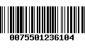 Código de Barras 0075501236104