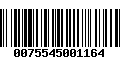 Código de Barras 0075545001164