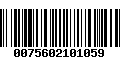 Código de Barras 0075602101059