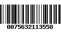 Código de Barras 0075632113558