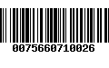 Código de Barras 0075660710026