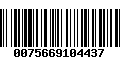 Código de Barras 0075669104437