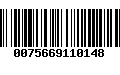 Código de Barras 0075669110148