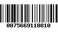 Código de Barras 0075669110810