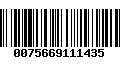 Código de Barras 0075669111435