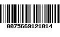 Código de Barras 0075669121014